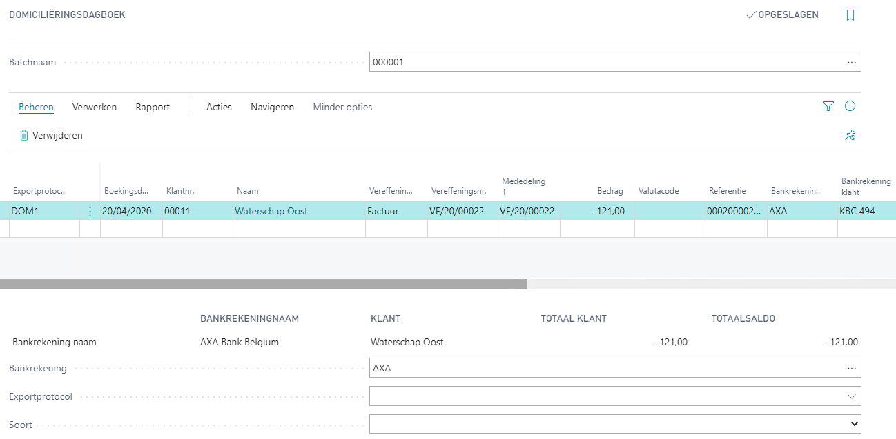 Domiciliëringsdagboek