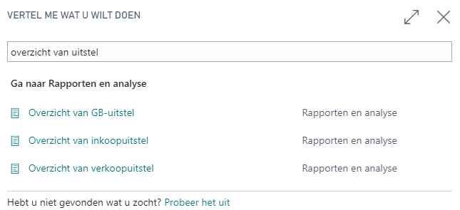 Navigatie rapporten