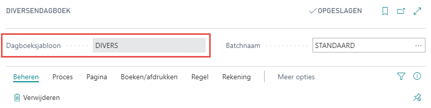 Aanduiding dagboek op diversendagboek