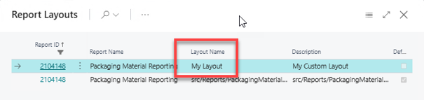 Rapportlayout