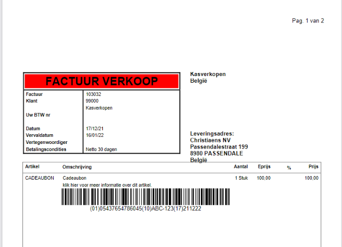 Voorbeeld pdf factuur